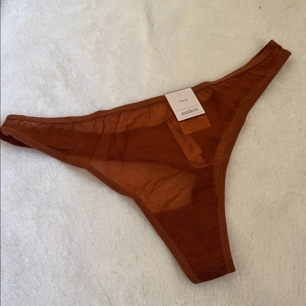 NWT Auden Sheer Thong Size L - Picture 5 of 8